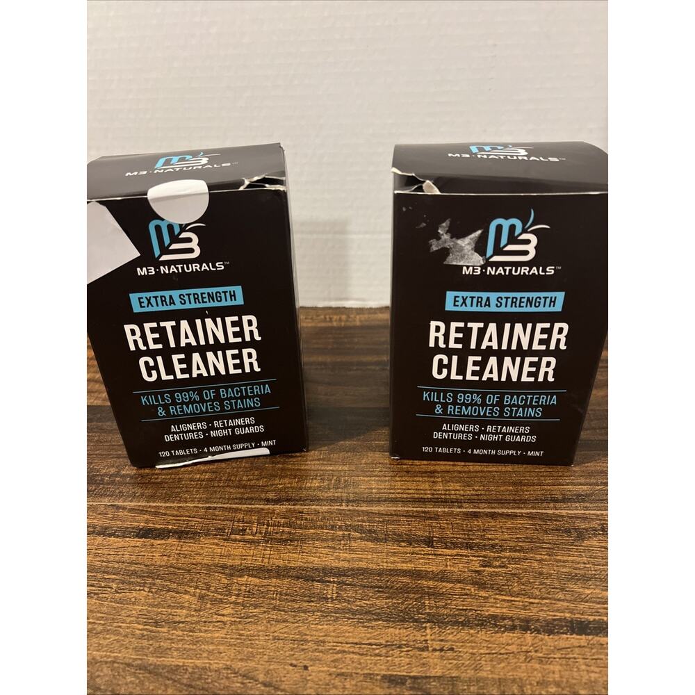 M3 Naturals Extra Strength Retainer Cleaner Tablets Lot Of 2 240 Tablets